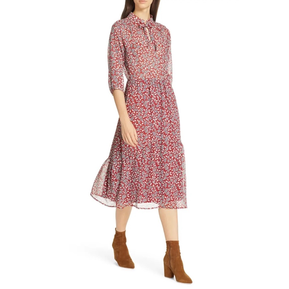 ba&sh Bonnie midi floral dress